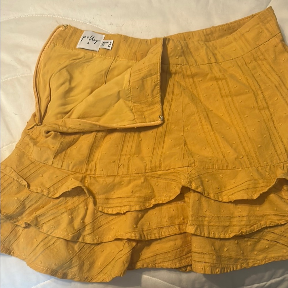 Yellow Ruffled Skirt - Picture 4 of 4